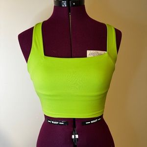 Seamless square neck tank top